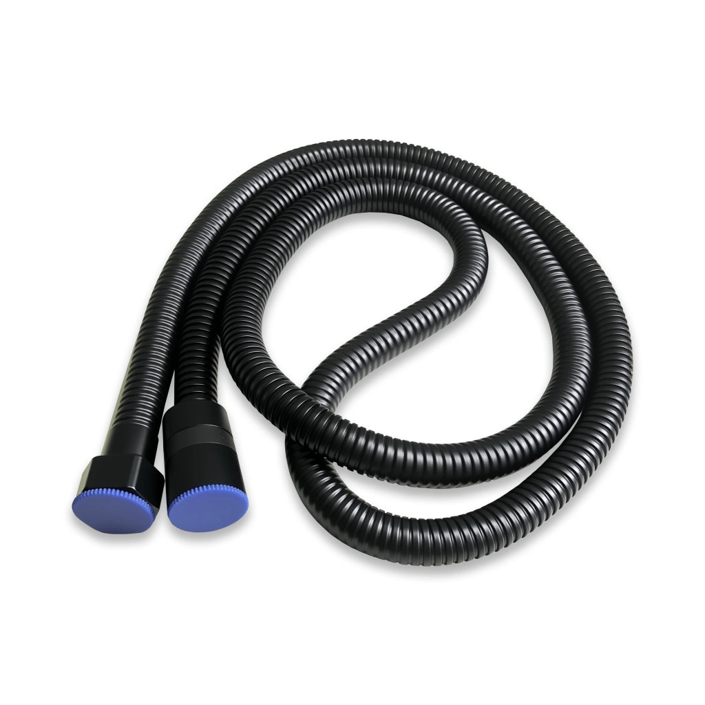 AICAIT Colonna doccia quadrata con soffione quadrato 30x30cm in acciaio inox nero, sistema doccia a 38℃ antiscottature