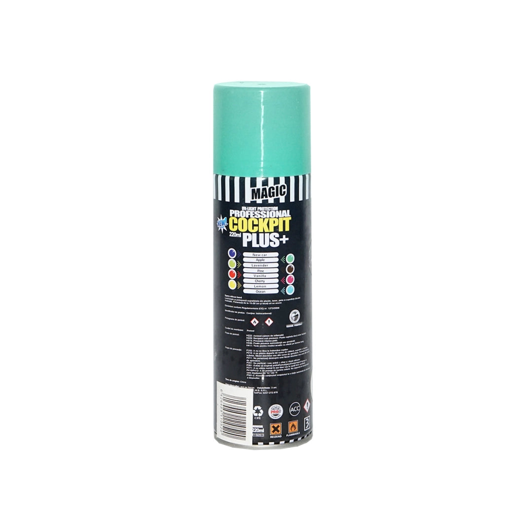 Spray al silicone per cruscotto antistatico alla mela 220ml