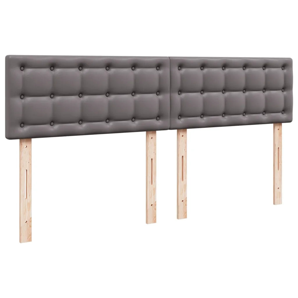 Giroletto a Molle con Materasso Grgio 200x200 cm in Similpelle
