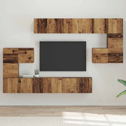 vidaXL Set mobile TV 10 pcs Legno vecchio 60 x 30 x 30 cm