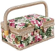 Organizzatore di filo da cucire - Maniglia ergonomico - Chiusura magnetica - Accessori per la cucita - Scatola di conservazione con contenitori - Cassa di caricamento rimovibile - Set di cucita