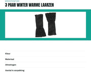 Laarzen invernali con maniche a ghiera - antiscivolo - caldo - unico taglia - adatti a ogni stile - calzettoni per le gambe