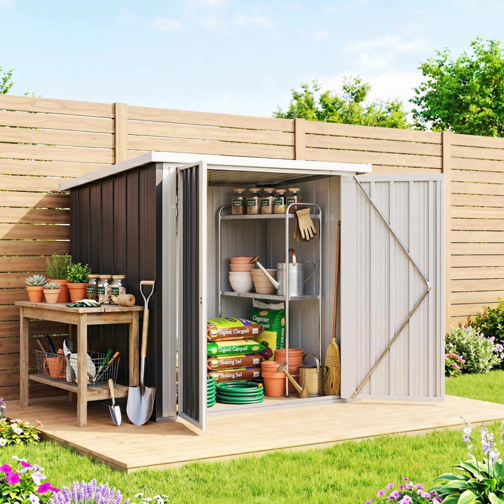 Casetta da Giardino ¨C Zephmum ¨C 147x86x134cm Nero