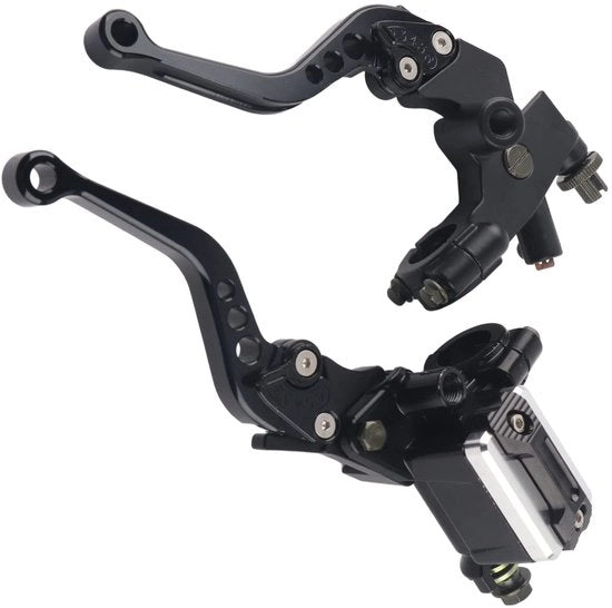 Set di Embricamento Universale - 7/8 Pollici - Cilindri di Arresto - Cilindro di Arresto Principale - Manopole del Reservoir - Installazione Facile - Manopole delle Frizioni per Motocicletta