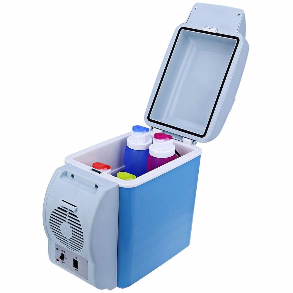 Trade Shop - Mini Frigorifero Frigo Portatile 7,5 Litri 12v Scaldavivande Auto Barca Camper -