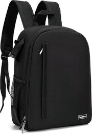 Borsa per Fotocamera DSLR con Compartimento per Laptop da 15,6 pollici, Impermeabile, Supporto Portatile con Stativo Regolabile - per Canon Nikon Sony - Donna Uomo