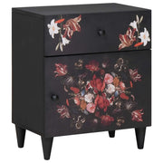 Comodino-Tavolino da notte Multicolore 50 x 33 x 60 cm Legno di mango massello 609860