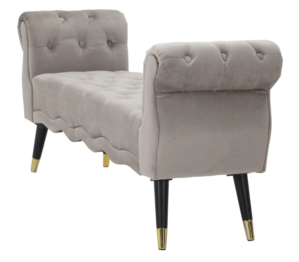 PANCHETTA PARIS GRIGIA/GOLD CM 120X40X60