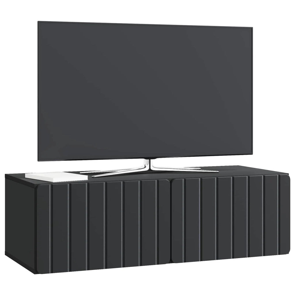 Mobile Porta TV da Muro Montaggio a parete Nero 98 x 41 x 30 cm