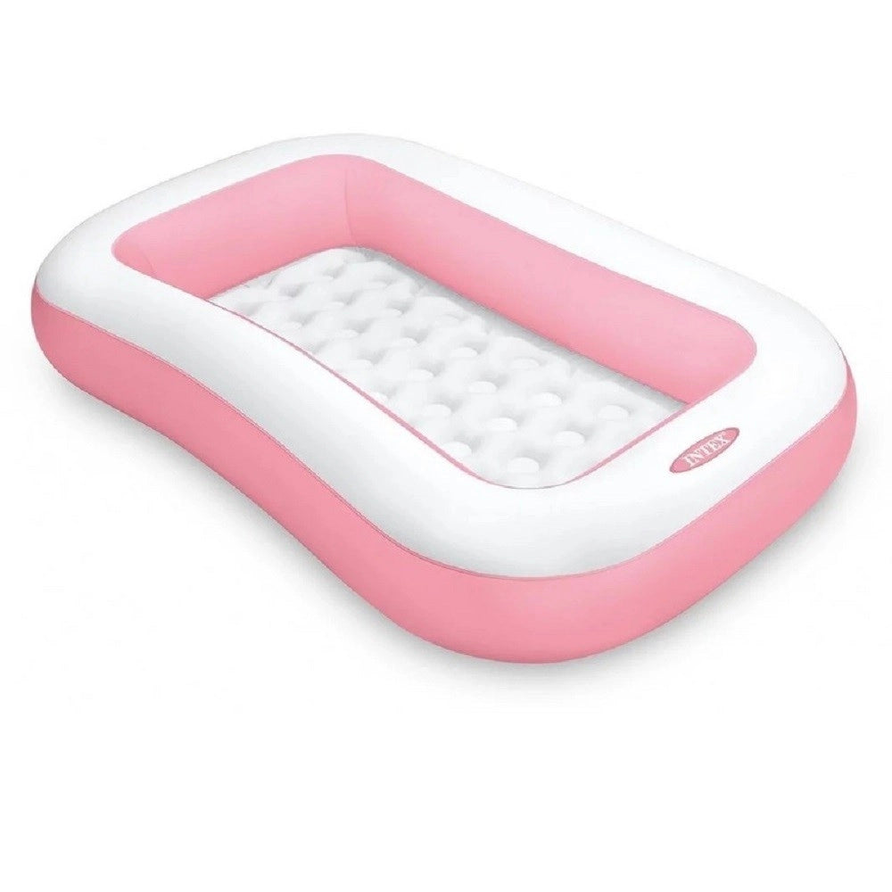Trade Shop - Piscina Gonfiabile Per Bambini Rettangolare Baby 166 X 100 X 25cm Giardino 58423 -