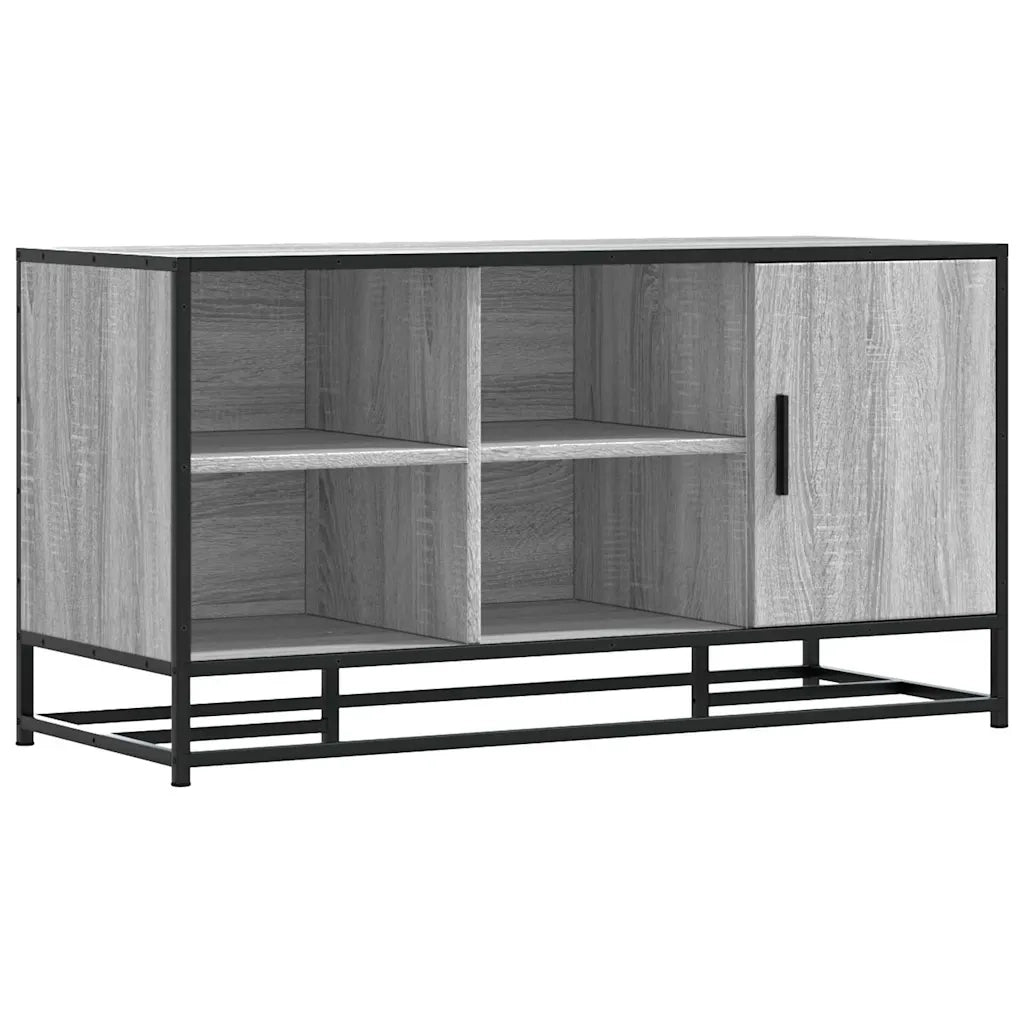 vidaXL Scarpiera Grigia Sonoma 100x40x53,5 cm in Truciolato e Metallo