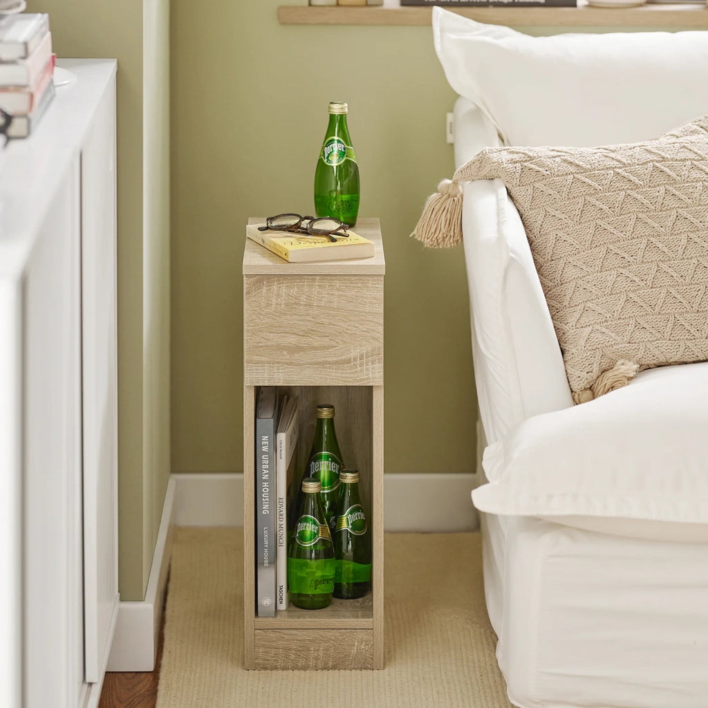 SET 2 Comodini 20x60x35 Cm Naturali FBT111-Nx2