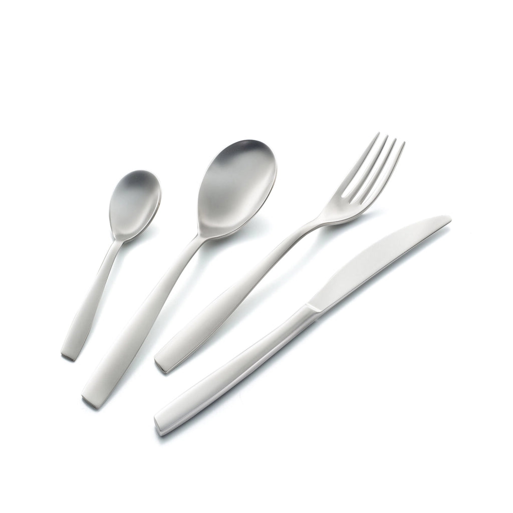 Servizio Set di Posate 24 pezzi in Acciaio Inox Eme Eleven Sabbiato