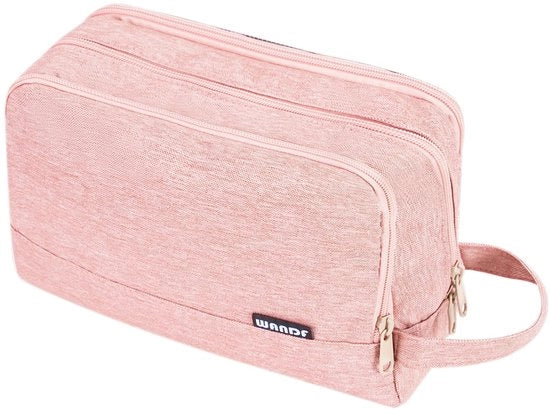 Borsa da Bagno Uomo e Donna in Pelle di Denim Rosa Purissima