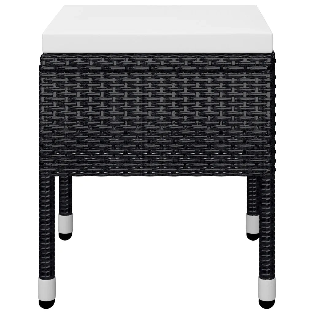 Set Mobili da Pranzo per Giardino 5 pz Nero cod mxl 69300