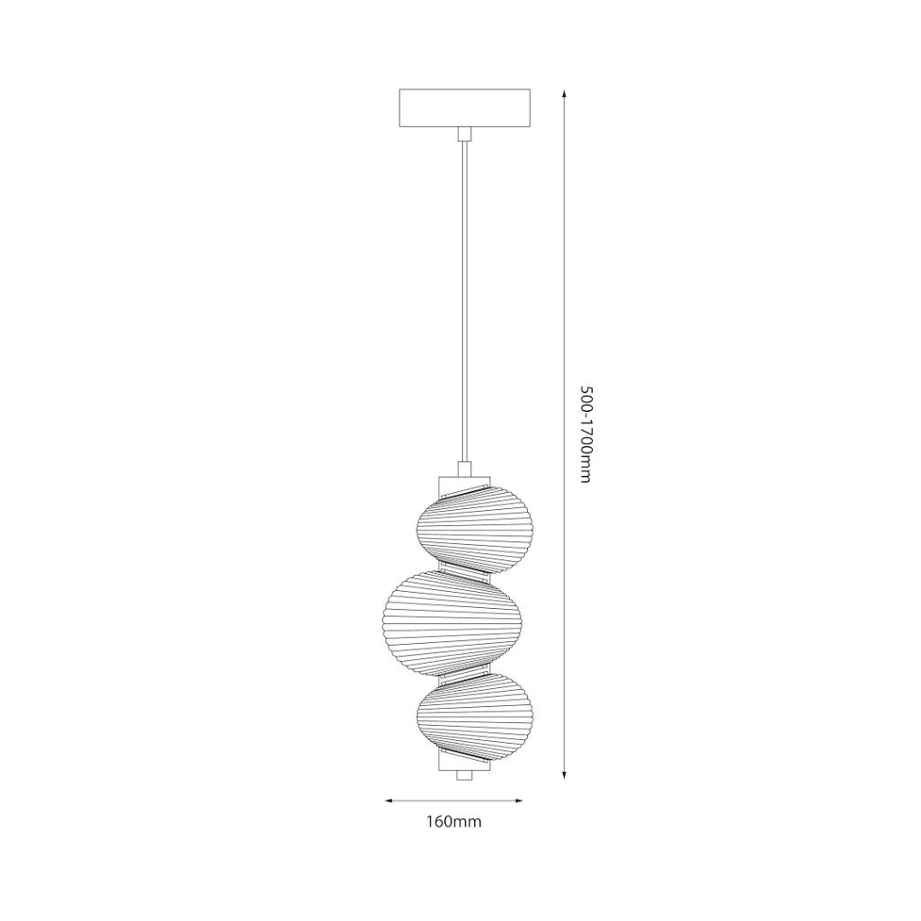 Lampada a sospensione Bolla Milagro cromo vetro fumé LED 12W