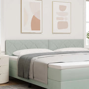 Testiera Grigio chiaro 200 cm Velluto 42007287