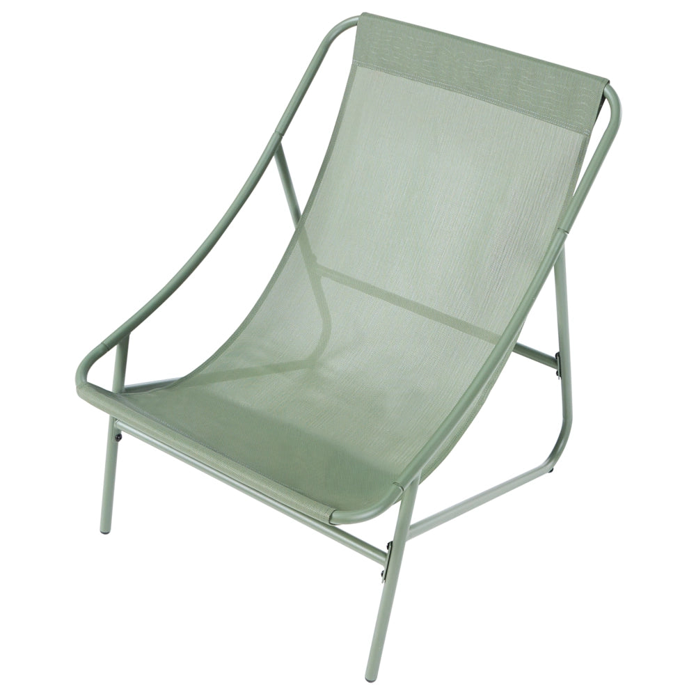 Set da giardino per esterni composto da poltrone a 2 posti e tavolino,verde e beige design elegante
