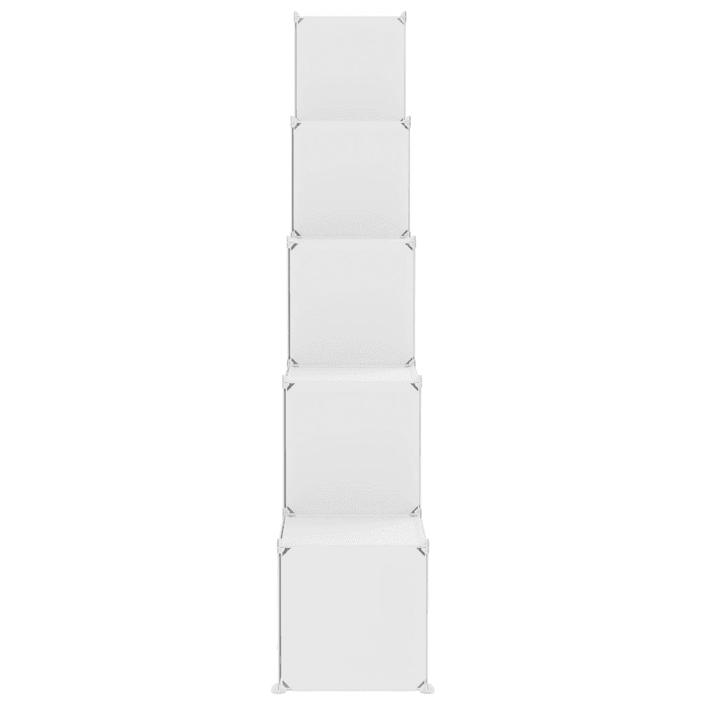 Scaffale Portaoggetti per Bambini con 15 Cubi Bianchi in PP cod mxl 51870