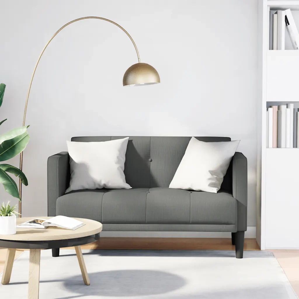 Divano Divanetto-Sofa Grigio Scuro 111 cm in Tessuto