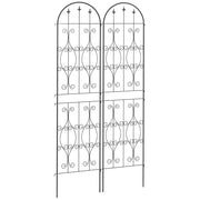 Supporto per piante rampicanti ¨C zephmum ¨C metallo 50x220 cm nero