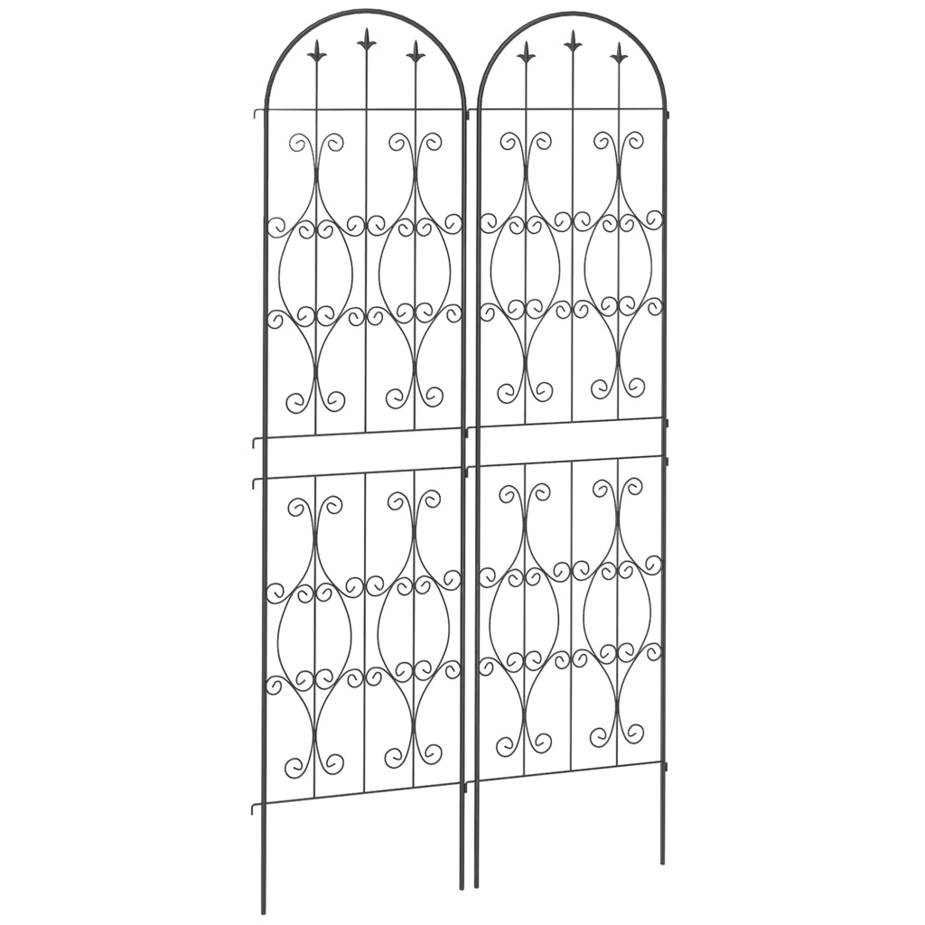 Supporto per piante rampicanti ¨C zephmum ¨C metallo 50x220 cm nero