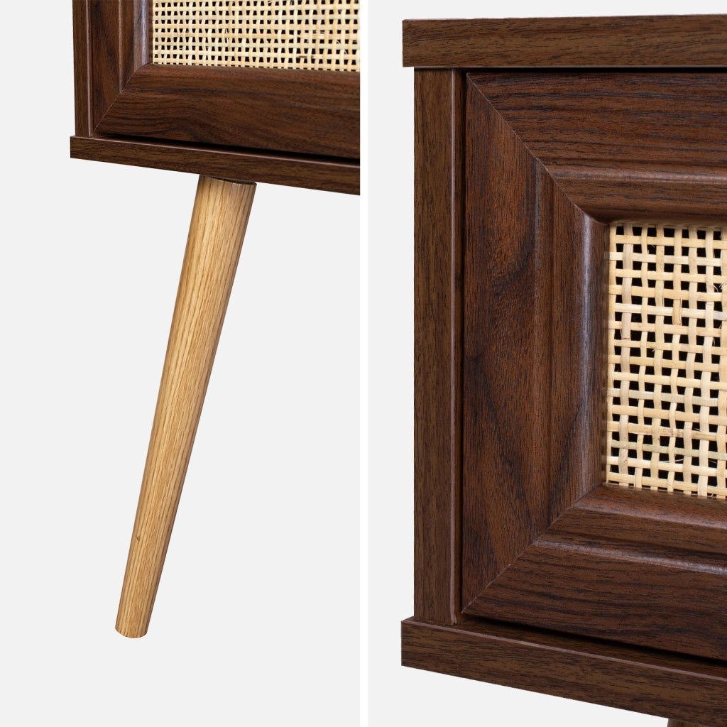 Set di 2 comodini effetto legno scuro i sweeek