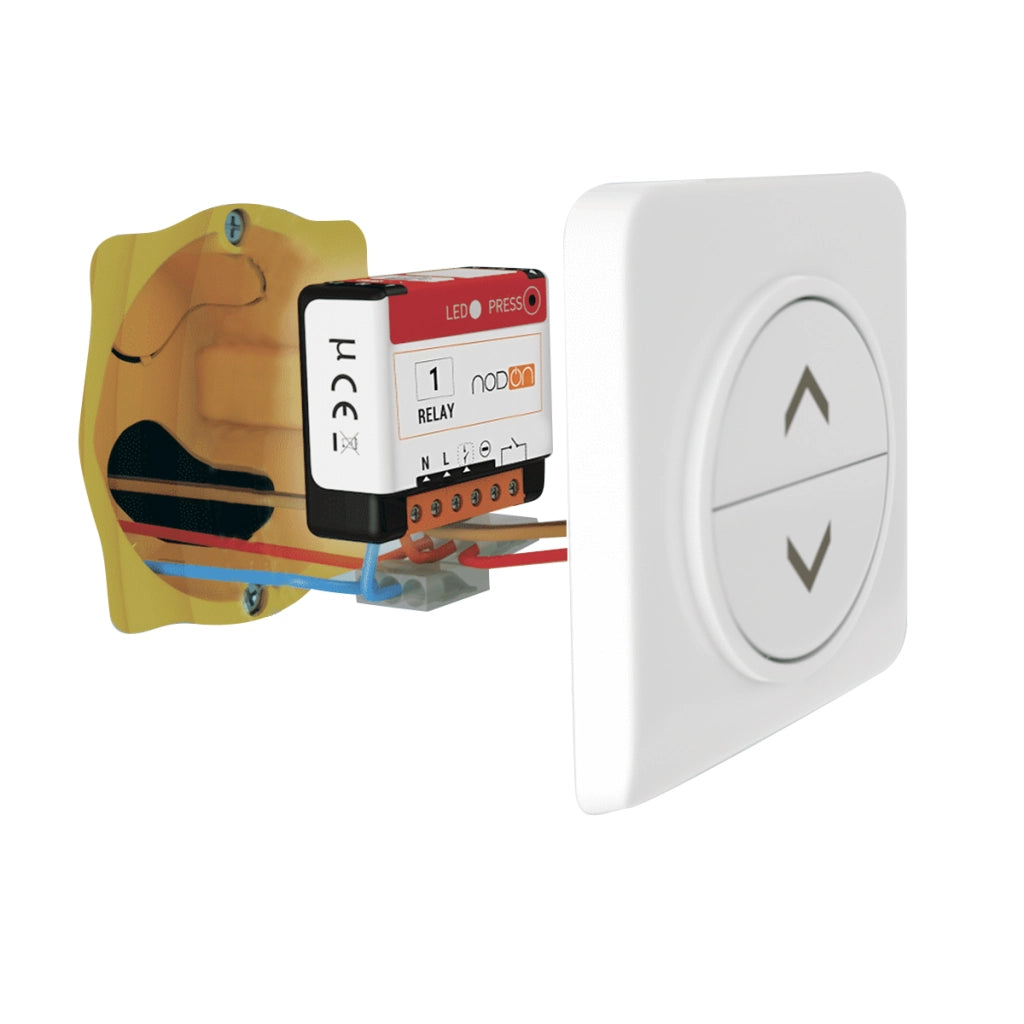 Modulo Relè Smart Zigbee per automazione elettrica Bianco NODON