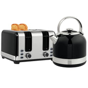 Bollitore e Tostapane Set ¨C Minimal ¨C 1.7L Nero Acciaio Inox