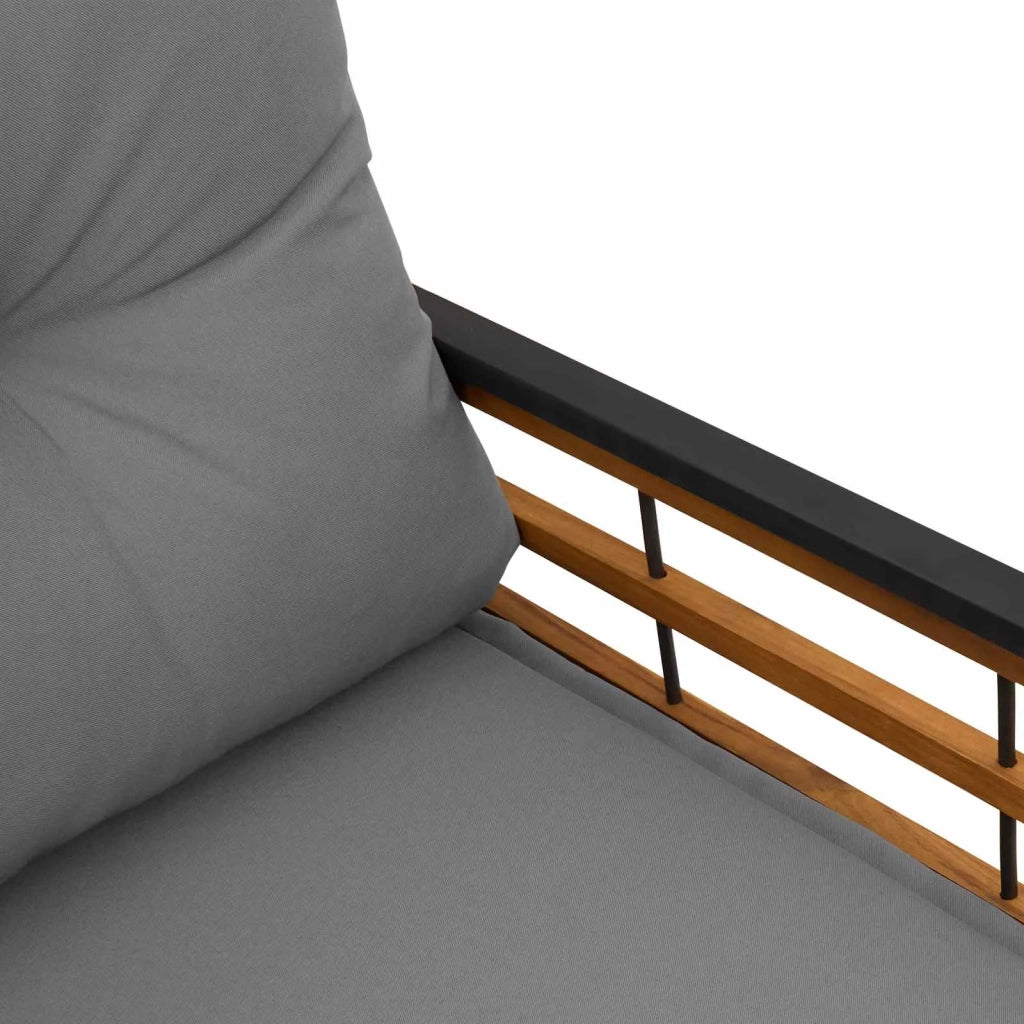 Panchetta in Legno a Strati Grigio chiaro 114 x 55 x 77 cm