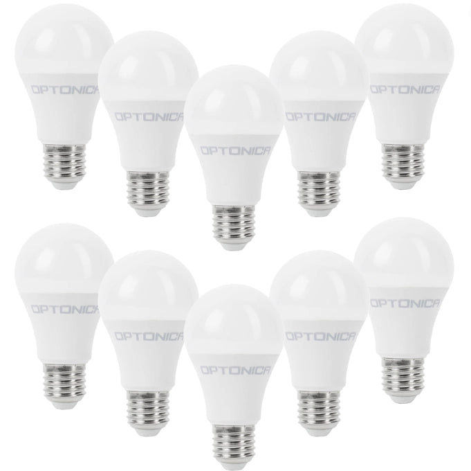 Lampadina led goccia e27 8,5 watt resa 54watt risparmio energetico 2700k pezzi 10