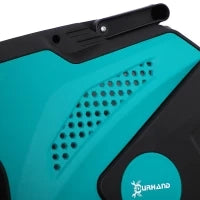 DURHAND Avvolgitubo Automatico a Parete con 7 Modalità di Irrigazione, in Plastica, 44x22.5x41 cm, Nero e Verde