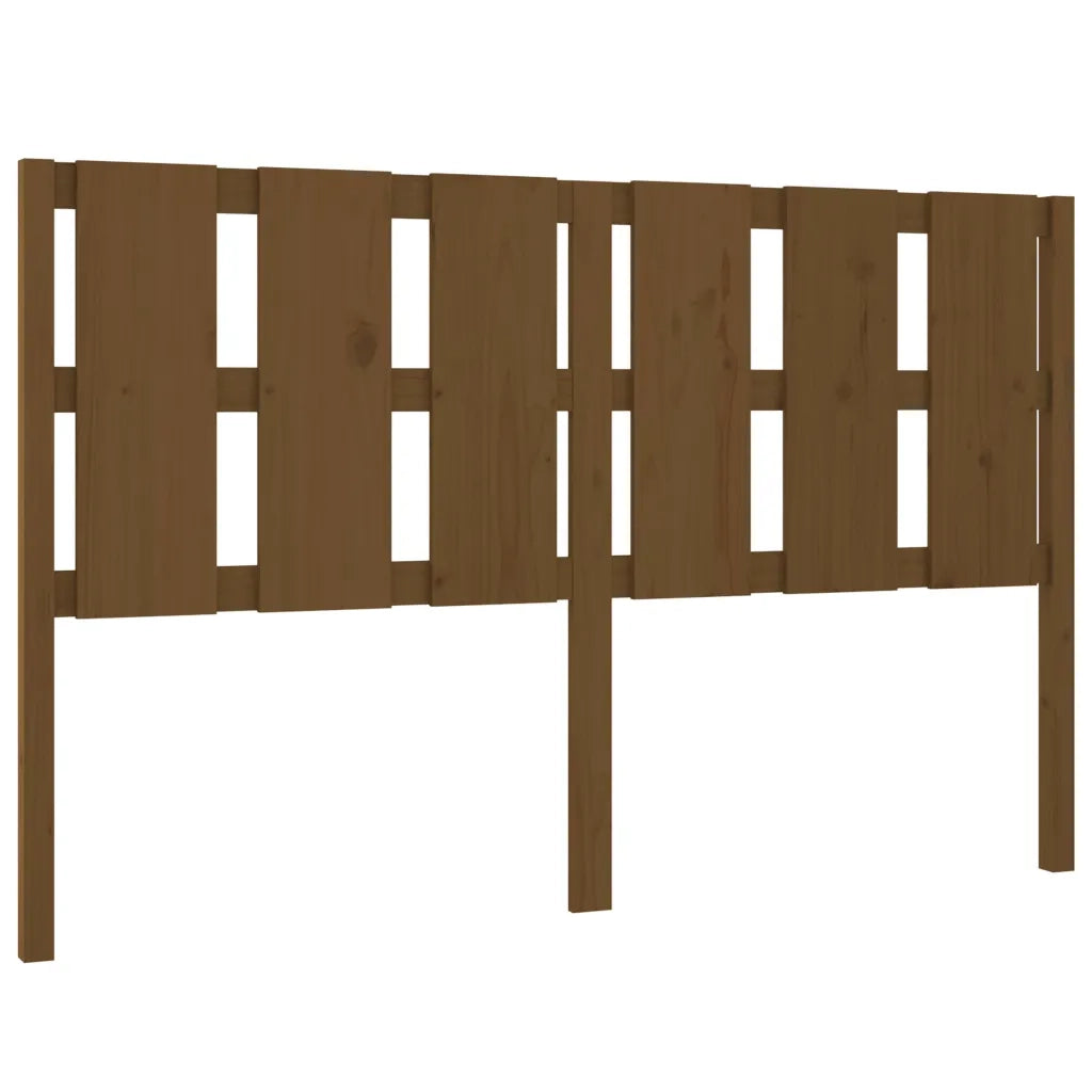Testiera per Letto ambra 155,5x4x100 cm Legno Massello di Pino 817998