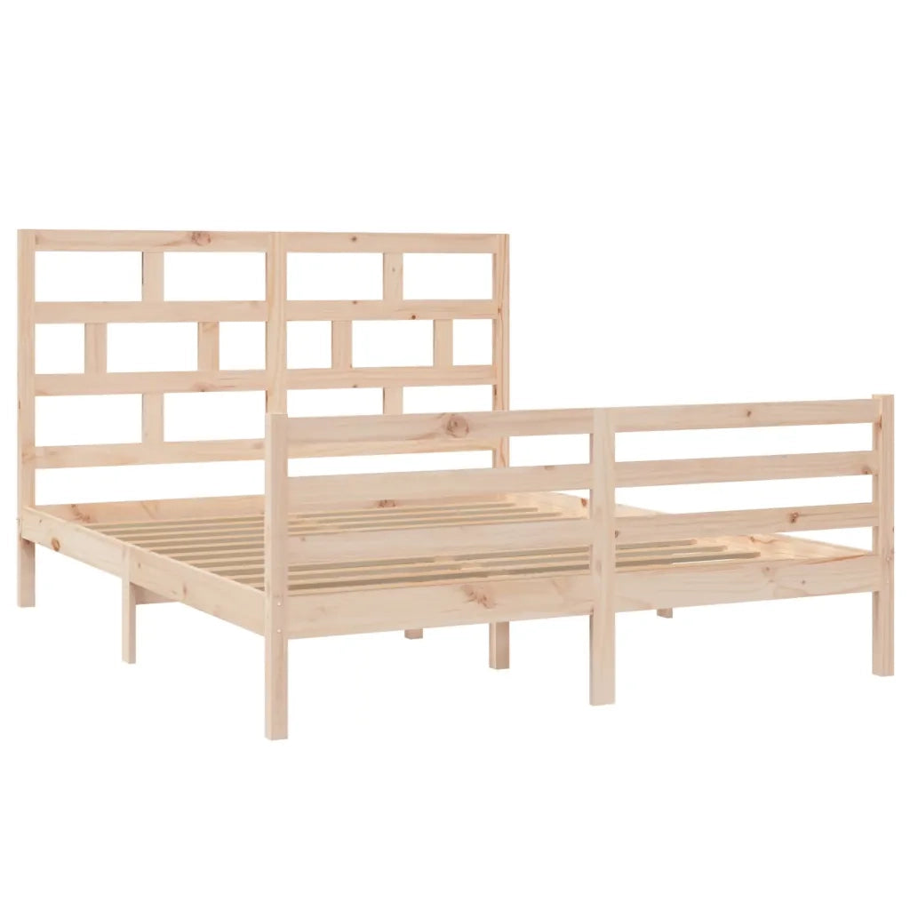 Giroletto-Struttura Letto in Legno Massello di Pino 160x200 cm 793117