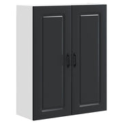 Mobile da cucina rettangolare moderno con ampio spazio contenitivo 80 x 31 x 100 cm in legno composito nero 02_0053824