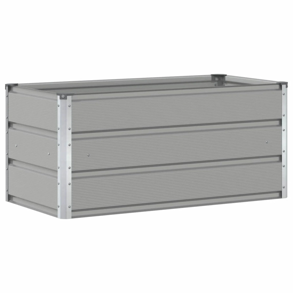 Fioriera Grigio chiaro 100 x 50 x 45 cm Acciaio zincato 42018150