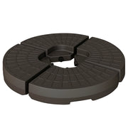 Base per Ombrellone Riempi con Sabbia e Acqua ¨C zephmum ¨C 100x100x10,5 cm Marrone
