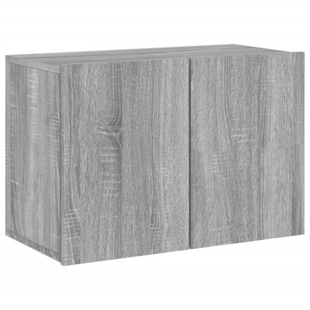 Mobile TV multimediale scaffale TV credenza TV sala da pranzo soggiorno camera da letto 5 pezzi legno ingegnerizzato Sonoma grigio 02_0029308