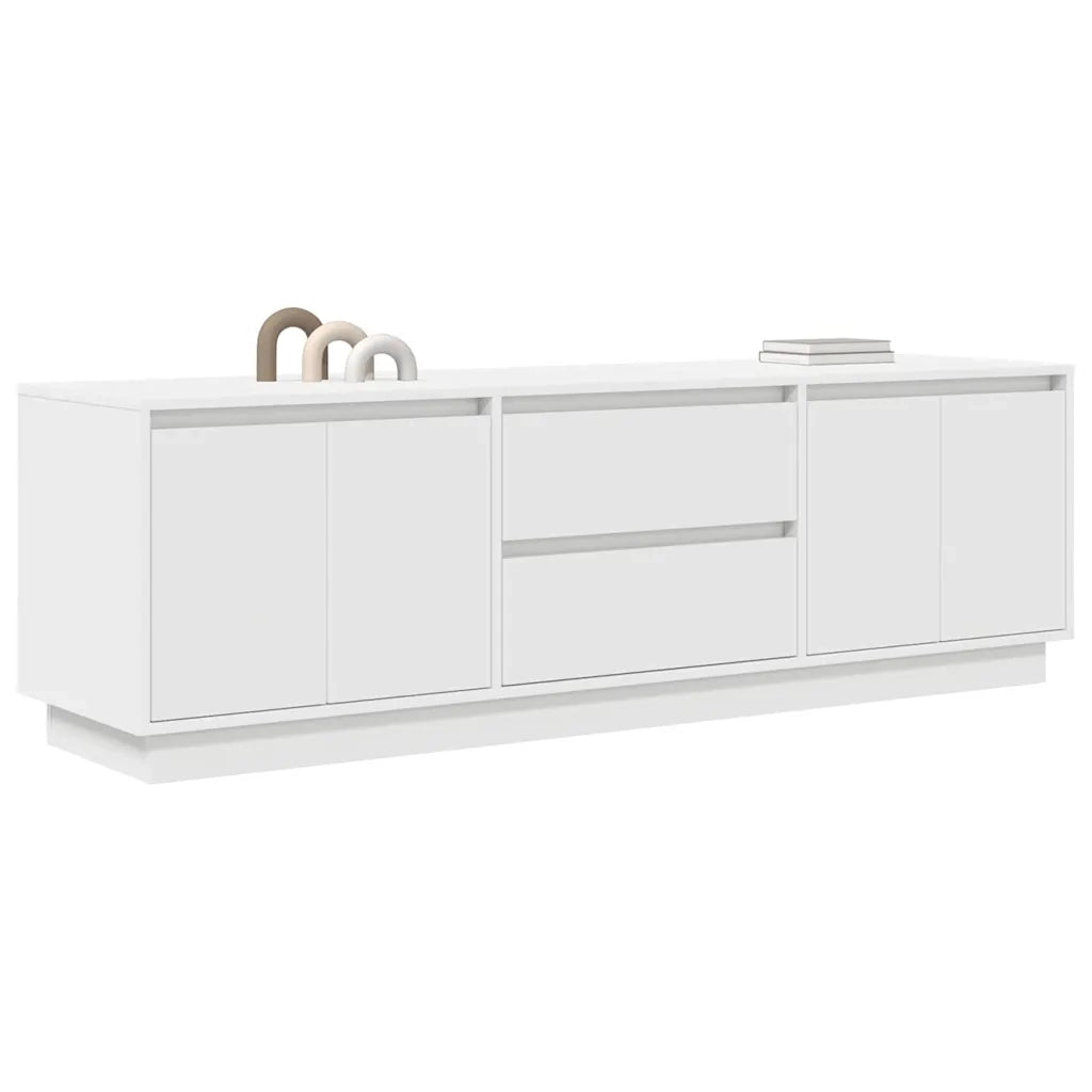 Mobile Porta TV con Luci LED Bianco 160,5x41x50 cm 3328426