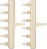 Regolatore di flusso d'aria per acquario - facile da usare - set in plastica - accessori per acquario - 2 pezzi.
