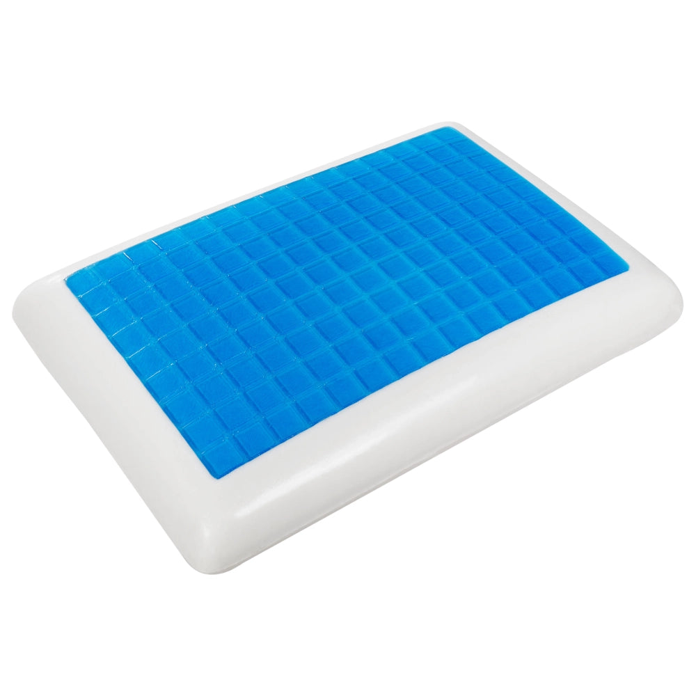 Cuscino in memory foam Cuscino ortopedico di media impresa in tessuto di aloe vera blu e bianco