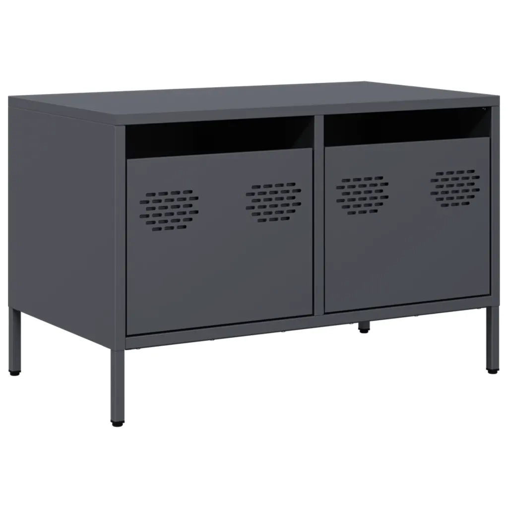 Mobile TV | Armadietto TV | Mobile Porta TV Antracite 68x39x43,5 cm in Acciaio Laminato a Freddo