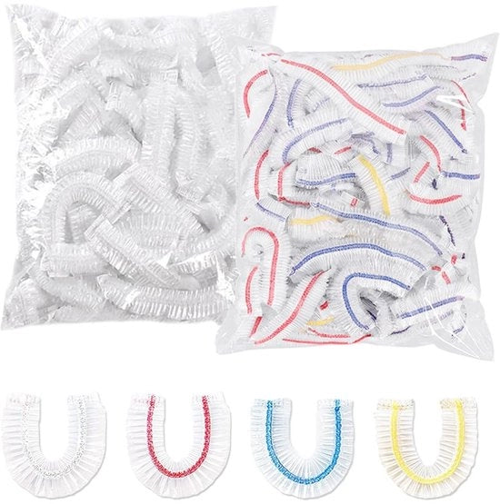 Set di conservazione alimentare 200 pezzi - Sacchetti di plastica allungabili - Contenitori per frutta/verdura/carni - Elastici - Resistenti al calore - Dimensioni mini 10-36 cm - Sacchetti di conservazione con pellicola a vuoto
