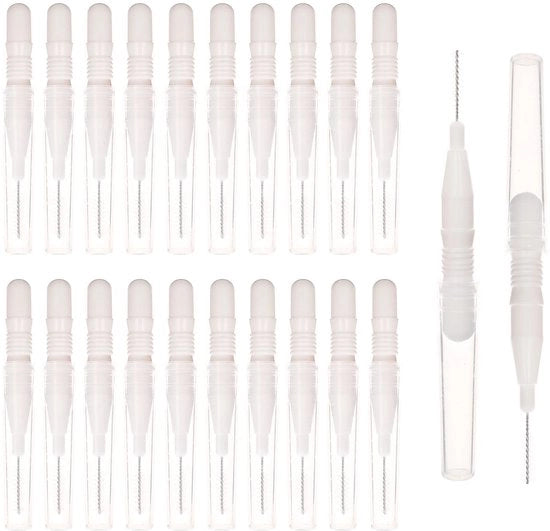 Kit di pennelli per ciglia 20 pezzi - Applicatori micro - Strumento per trucco - Estensioni ciglia - Pennello pratica - Disegno a 360 gradi - Pennelli per trucco