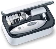 Set di manicure per manicure elettrica con 7 accessori bianco/argento SMA 35