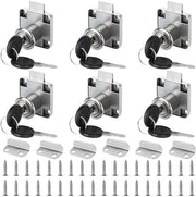 Set di cassetti di sicurezza da 6 - Cassetto di sicurezza con chiave - Cassetto di appendiabiti - Cassetto di protezione contro il furto - Cassetto di sicurezza - Dimensioni 40x40x7 mm