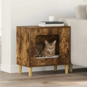 Casa per Gatti Rovere Fumo 51 x 30 x 52 cm Legno ingegnerizzato 8000658