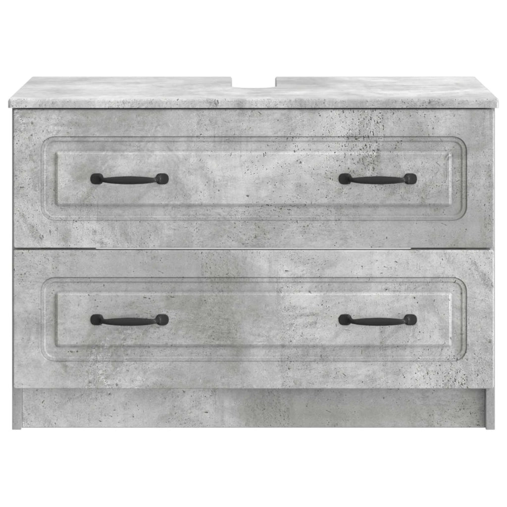 Armadio per Lavabo da Bagno UTRECHT Grigio Cemento 897678