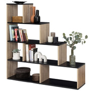 IDMarket - Librería escalera LINA en madera de haya y negro