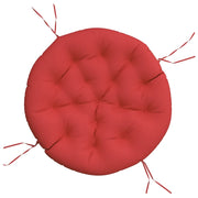 Cuscino Rotondo Rosso ? 100x11 cm in Tessuto Oxford